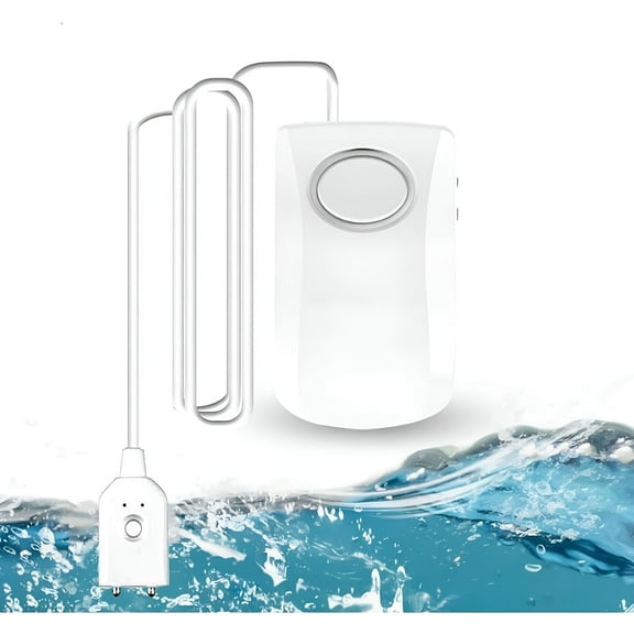 GJX Water Leak Detector Alarm, 130dB WiFi Water Sensor with App Alert for