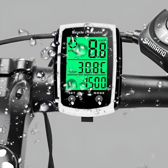 GJX Waterproof Bicycle Wired Speedometer Bike LCD Computer Speed Odometer