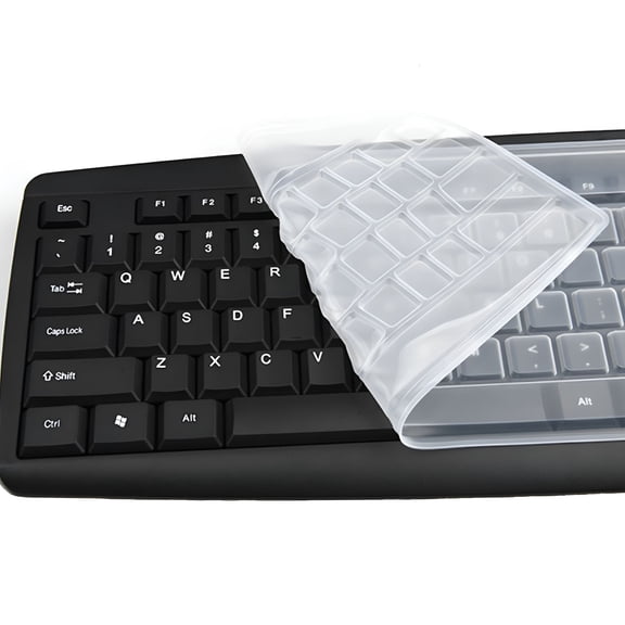 GJX Waterproof Dustproof Silicone Desktop Computer Keyboard Cover Skin Protector Film