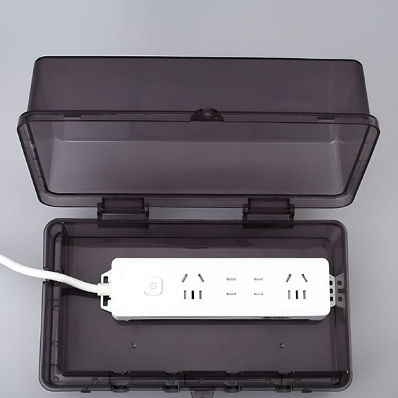 GJX Waterproof Large Outdoor Electrical Box Lockable Weatherproof Outdoor Extension Cord Cover Protect Outlet Plug Socket