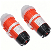 GJX Waterproof Marine Safety Led Light-2Pcs Personal Locator Strobe Signal Beacon Bright Flashing Light,Sea Rescue Visibility Aid for Boating Fishing Kayaking Diving Night Outdoor Activities