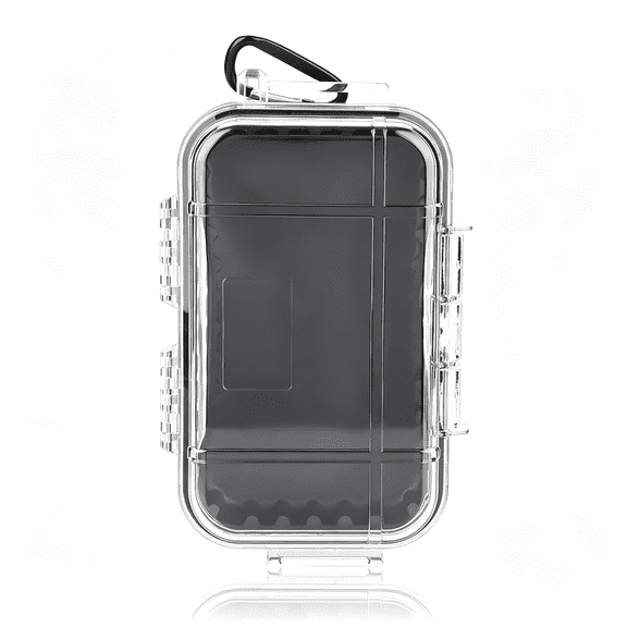 GJX Waterproof Storage Case,Outdoor Sports Survival Equipment Sealed Box Dustproof Pressure Proof Dry Boxes for Edc Tools,Phone,Keys(Clear) Waterproof Box