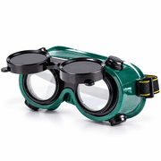 GJX Welding Safety Glasses, High-Temp Resistant Goggles with Up Window