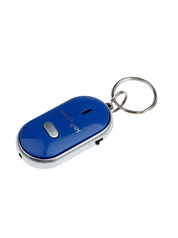 Whistle Key Finder with LED Light, Mini Keychain Locator Device, Sound Activated Lost Key Ring, Bright Torch for Seniors and Daily Use