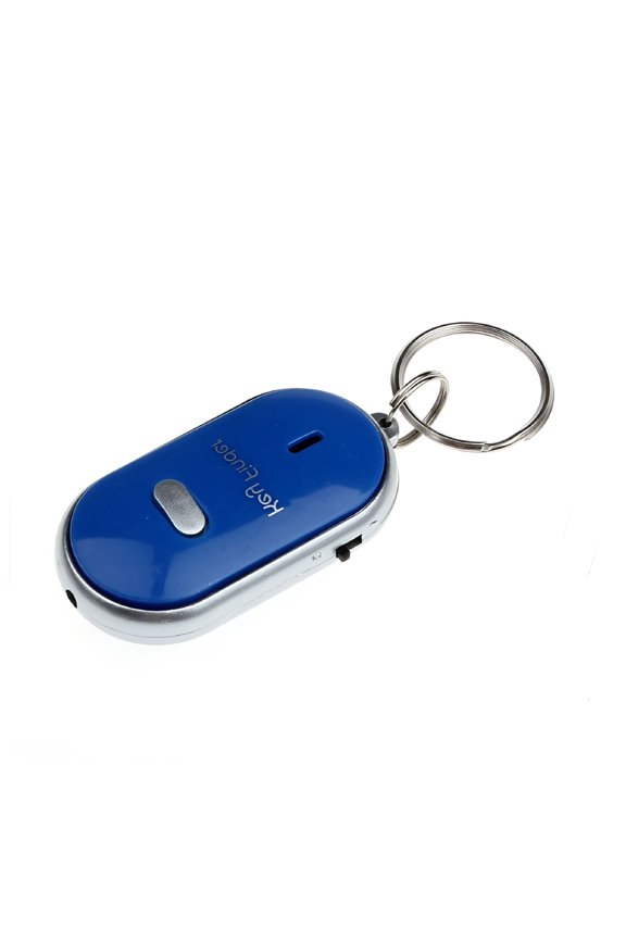Whistle Key Finder with LED Light, Mini Keychain Locator Device, Sound Activated Lost Key Ring, Bright Torch for Seniors and Daily Use
