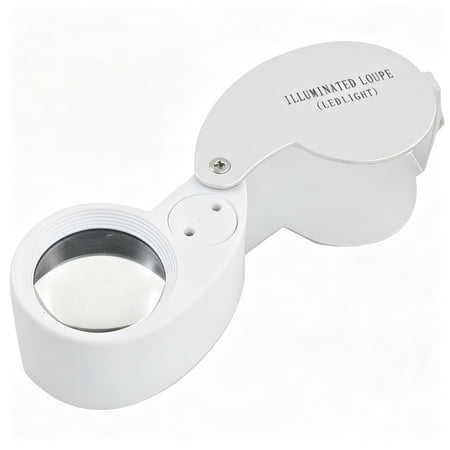 GJX Whistle Shape Led Lamp Foldable Jeweler Loupe Magnifying Glass