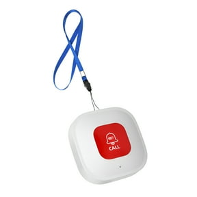 GJX WiFi Caregiver Call Button for Elderly, No Monthly Fee Senior Home Alert System with App Notification, Wireless Pager for Aging in Place
