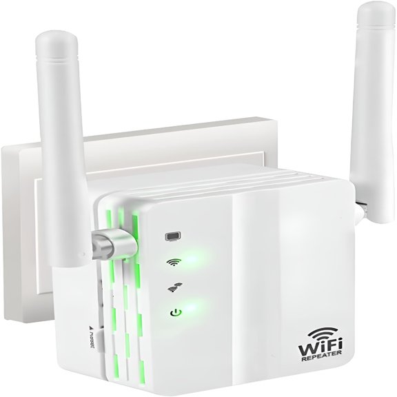 GJX WiFi Range Extender, 1200Mbps Signal Booster Repeater Cover up to 2640 sq.ft and 25 Devices, 360 Full Coverage Wireless Internet Amplifier, WiFi Repeater with Ethernet/LAN Port