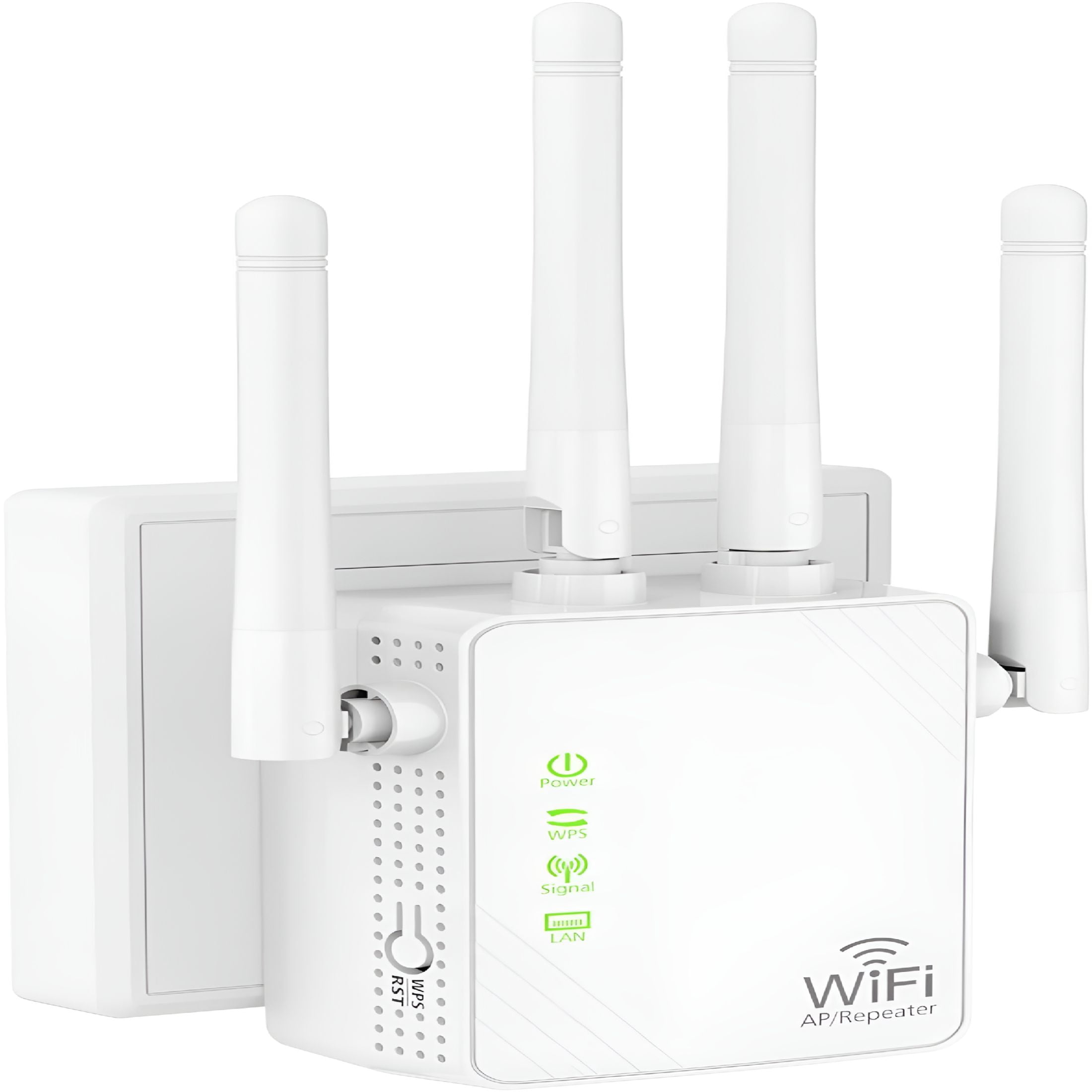 GJX Wifi Extender Signal Booster Up to 10000Sq.Ft&50+ Devices,Wifi ...