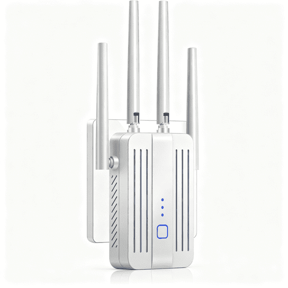 GJX Wifi Extender Signal Booster for Home:Internet Repeater Long Range Up to 9995 Sq. Ft. for Basement and Home