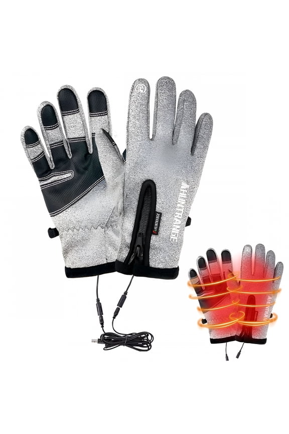 Winter Heated Gloves for Women and Men, USB Heated Warm, Touch Screen, suitable for Cycling Hiking Hunting
