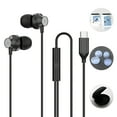thumbnail image 1 of GJX Wired Earbuds USB C,Heavy Bass In-Ear Earphones with Microphone,Noise Isolating USB C Wired Earbuds,Type C Corded Headphones for Music,Black, 1 of 7