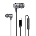 thumbnail image 1 of GJX Wired Headphones USB C,Clear Audio Earphones with Mic,Alloy Built In-Ear Headphones,Universal USB C Wired Earbuds,Purple, 1 of 7