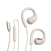 GJX Wired Headphones USB C,Open Ear Hook Design with Mic,Noise Cancelling USB C Earphones,Stereo Sound Type C Wired Earb