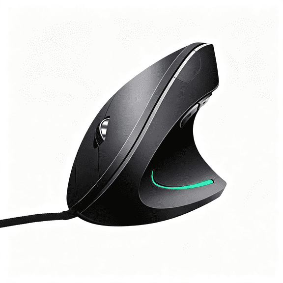 GJX Wired Vertical Mouse, Optical Ergonomic Mouse with 4 Adjustable 800/1200/2000/3200, 5 Buttons Usb Computer Mouse, Better for Large and Medium Sized Hands
