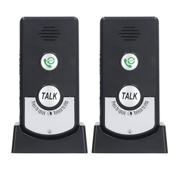 GJX Wireless 2 Way Voice Intercom System with Rechargeable Lithium Battery, 2 Count
