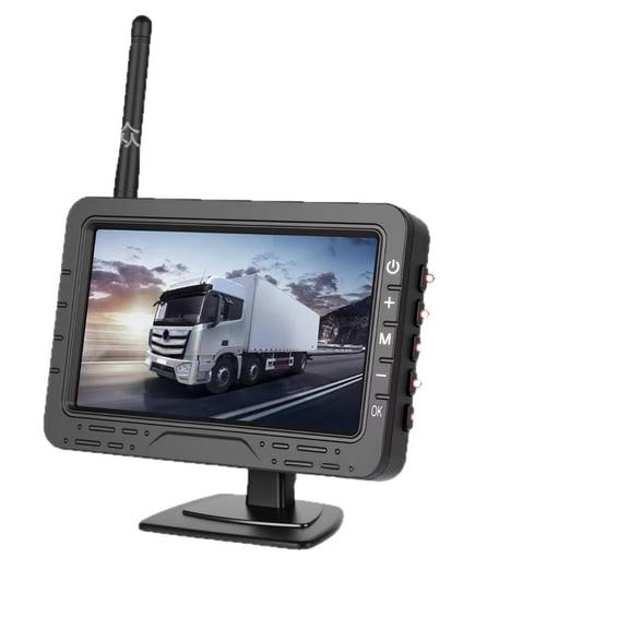 GJX Wireless Backup Camera for Car,4.3 Inch Monitor System Parking Lines Night Vision Rear View Camera for Car Truck,Trailer,Pickup