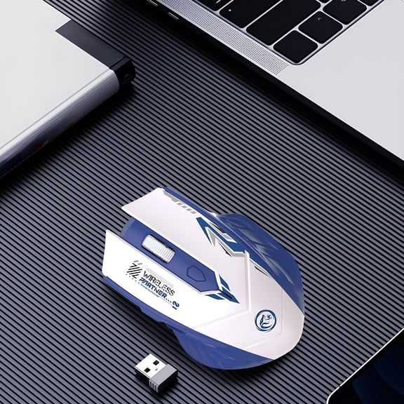 GJX Wireless Bluetooth Dual Mode Mouse 2.4G Optical 6 Button Adjustable Dpi Type C Fast Charging Silent Portable Office Gaming Laptop Pc Mouse with Usb Receiver