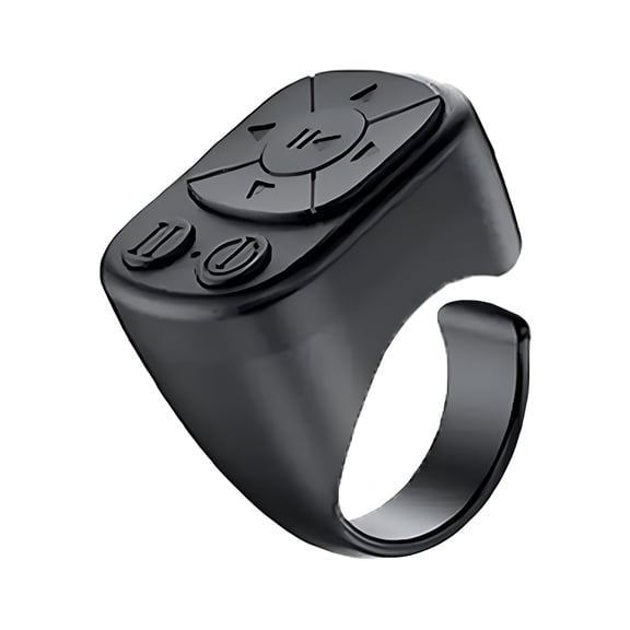 GJX Wireless Bluetooth Remote Control, Fingertip Scrolling Ring for Smartphones