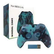 GJX Wireless Controller for Xbox One,Hyper-Accurate Pc Controller,Effortlessly Flexible Game Joystick,Advanced Immersion Gaming Controller for Xbox,Camouflage Blue