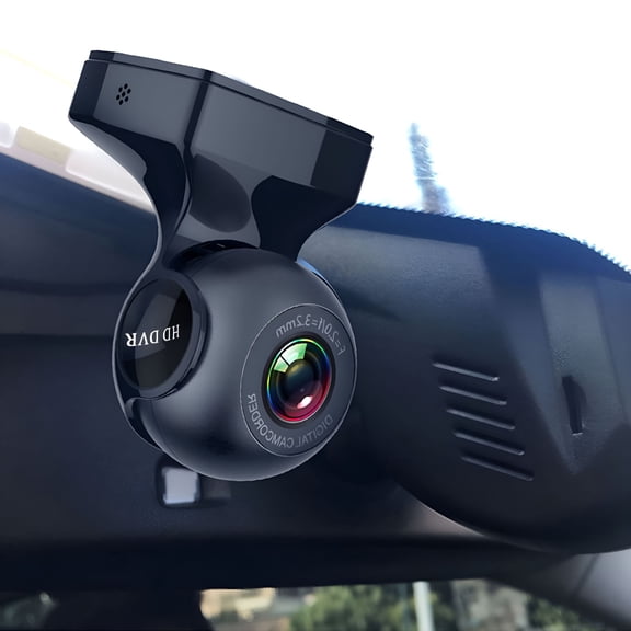 GJX Wireless Dash Cam Front and Inside, 1080P Dual Car Camera with Infrared Night Vision, WiFi App Control, Loop Recording, Hidden Recorder for Truck SUV Van, Black