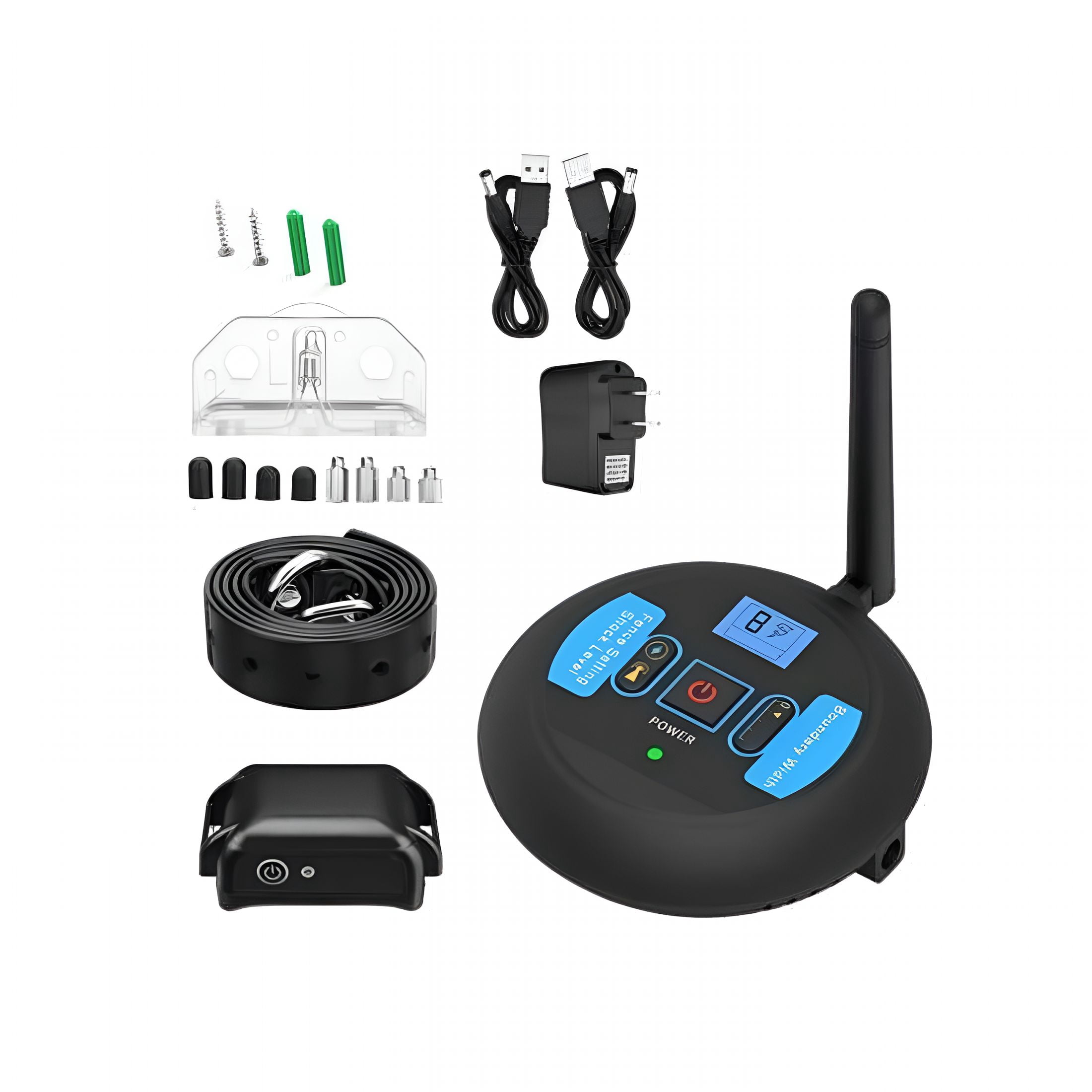 GJX Wireless Electric Dog Fence Pet Shock Boundary Containment System Electric Training Collar, Black - Small, Medium u0026 Large - Unisex