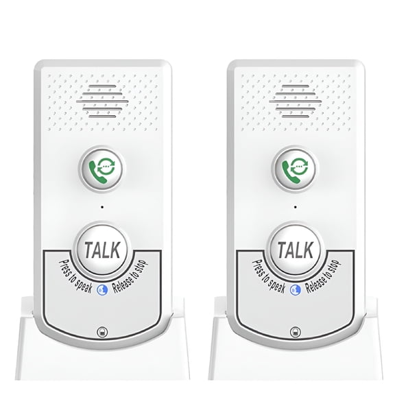 GJX Wireless Intercom System Two Way Voice Communication, 1000M Range Waterproof Doorbell for Home Office Warehouse, 1800mAh Rechargeable Indoor Outdoor Security Talkback Device