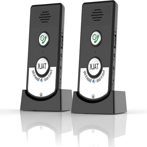 GJX Wireless Intercom System for Home, Long Range 2 Way Voice Communication, Plug and Play Radio for Elderly, Kids, Seniors