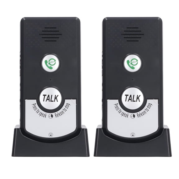 GJX Wireless Intercom System with 2-Way Voice Communication, Long Range Walkie Talkie Doorbell Unit for Home, Office, and Outdoor Use