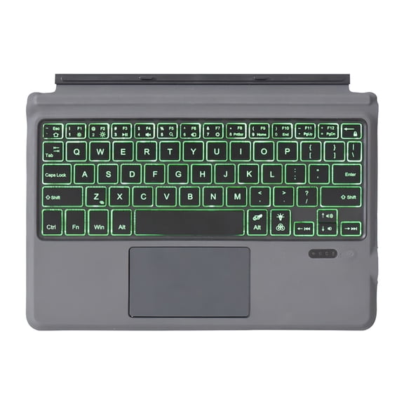 GJX Wireless Keyboard with Touchpad for Surface Go 1/2/3, Ergonomic Detachable Case with 7-Color Backlit, Long Battery Life, Protective Cover for Microsoft Surface Go Series