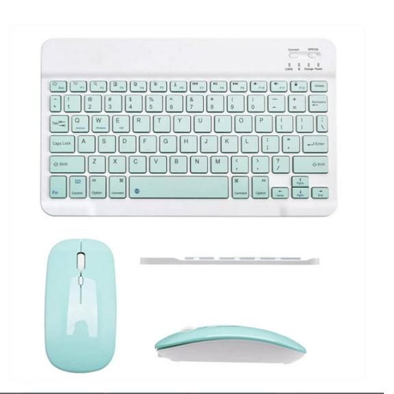 GJX Wireless Keyboard and Mouse,Broad Compatibility Keyboard and Mouse Wireless,Reliable Connection Keyboard and Mouse,Green