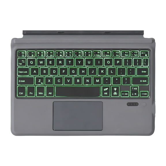 GJX Wireless Keyboard with Touchpad for Surface Go 1/2/3 and Pro 3-7, Ergonomic Bluetooth Tablet Keyboard with Backlight, Protective Case