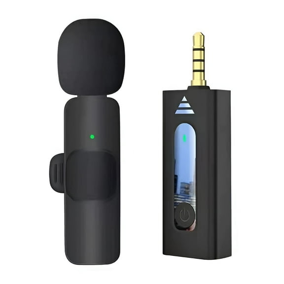 GJX Wireless Lavalier Microphone,Clear Audio Capture Wireless Microphones,Wireless Connection Microfonos Inalambricos Professional,Style1,One To One