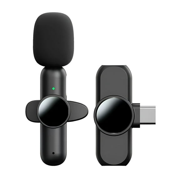 GJX Wireless Lavalier Microphone,Clear Sound Pickup Wireless Microphones,Plug and Play Microfonos Inalambricos Professional,Style1,One To One