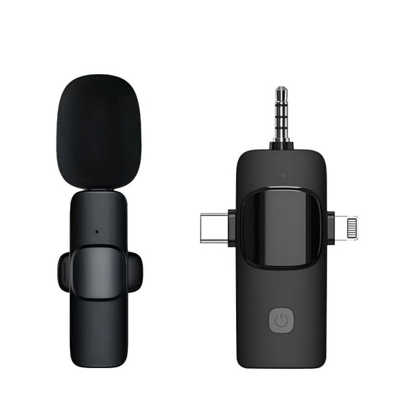 GJX Wireless Lavalier Microphone,Easy Operation Wireless Microphones,High Compatibility Microfonos Inalambricos Professional,Style3,One To One