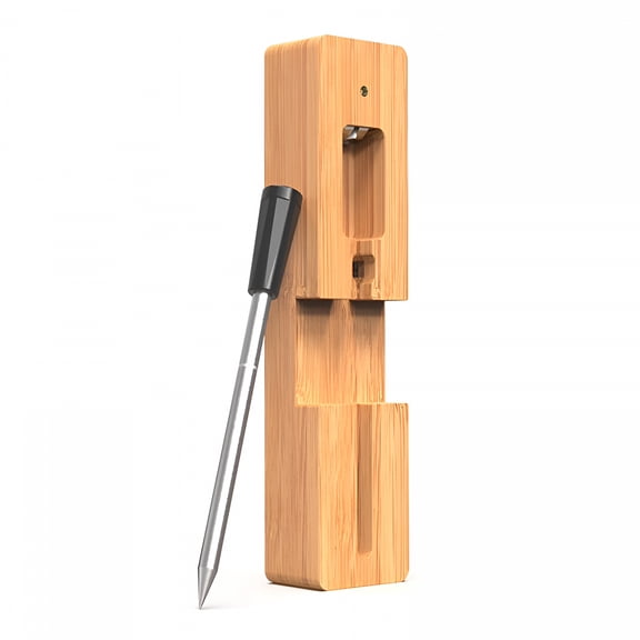 GJX Wireless Meat Thermometer 5-10 Mins Quick Charge 98Ft Wireless Meat Probe for Grilling and Smoking Ipx7 Waterproof Smart App Control Food Thermometer for Cooking / BBQ / Kitchen / Smoker