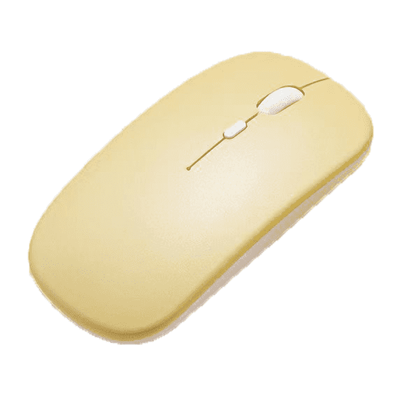 GJX Wireless Mouse Bluetooth Mouse Computer Mouse,Yellow