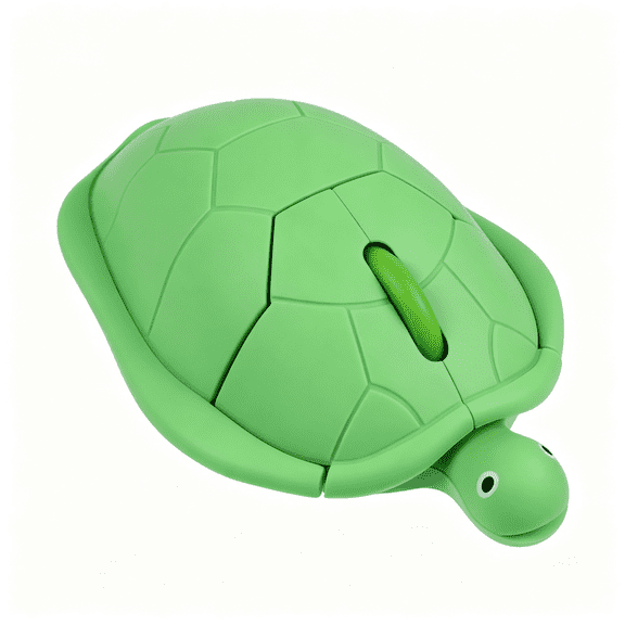 GJX Wireless Mouse Cute Animal Green Turtle Shape Silent Click Ergonomic Portable Quiet Travel Lightweight Usb Optical Cordless Mouse for Pc Laptop Computer Mac Macbook Desktop Women Men Gift
