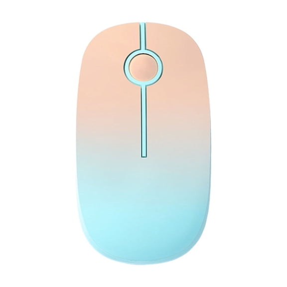 GJX Wireless Mouse, Ergonomic Silent Computer Mouse with 2.4G Connection, Sweat-Resistant Mint Green PC Mouse for Office Work, Study, Gaming, Home Use, and Travel
