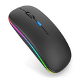 thumbnail image 1 of GJX Wireless Mouse,Rechargeable Battery Ergonomic Bluetooth Mouse,High Precision Optical Sensorc Gaming Mouse,Wireless Mouse for MacBook Pro,Windows,Chromebook,Black, 1 of 5