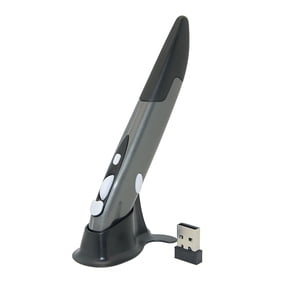 GJX Wireless Optical Pocket Pen Mouse, 2.4G USB Wireless Optical Pen Mouse 800/1200/1600 DPI Adjustable Handwriting Mini Air Mouse for PC Laptop Notebook Computer