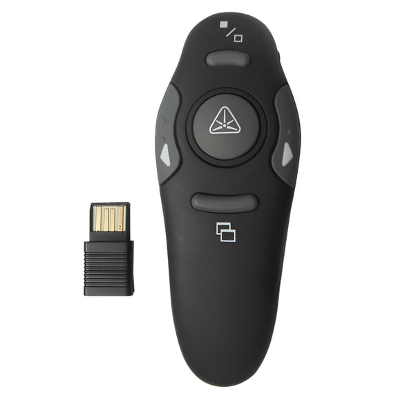 GJX Wireless Presentation Remote, 2.4GHz RF PPT Clicker with Pointer for PowerPoint & Office