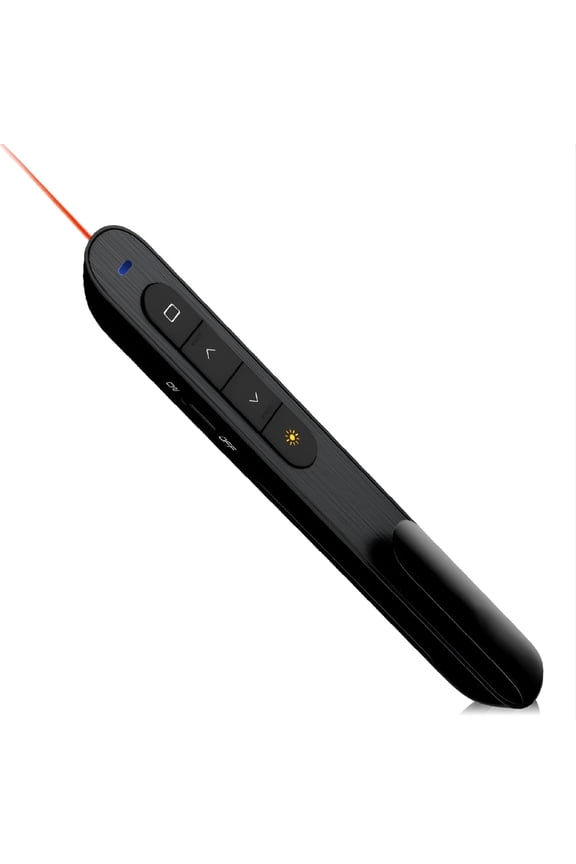 2026 New Wireless Presenter Rechargeable, Presentation Remote for Powerpoint Presentation Clicker, Slide Advancer Support Volume/Hyperlink