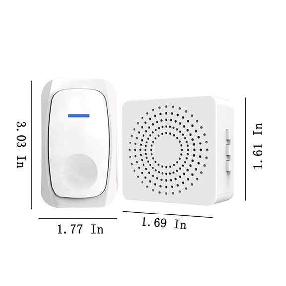 GJX Wireless Smart Doorbell with Multiple Ringtones and Long-Range Reception