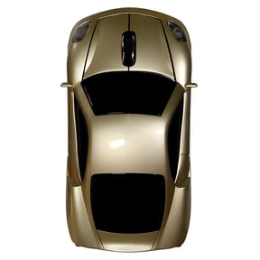 GJX Wireless Sports Car Mouse, 2.4GHz LED Headlights, 1600 DPI