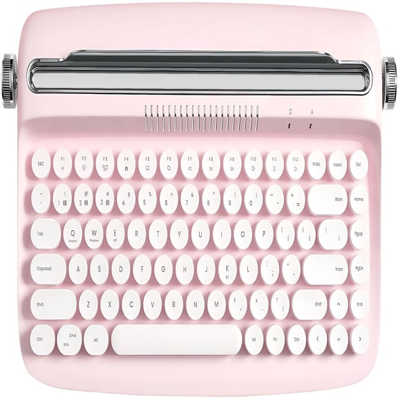 GJX Wireless Typewriter Keyboard,Bluetooth,Retro Design,Stand for Tablet,Phone,PC,wireless typewriter keyboard,bluetooth keyboard for tablet