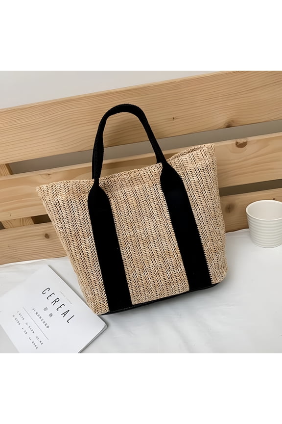 Women Casual Rattan Handbags Wicker Woven Shoulder Bags Summer Beach Straw Bag Large Capacity Tote Lady Big Purses 2023