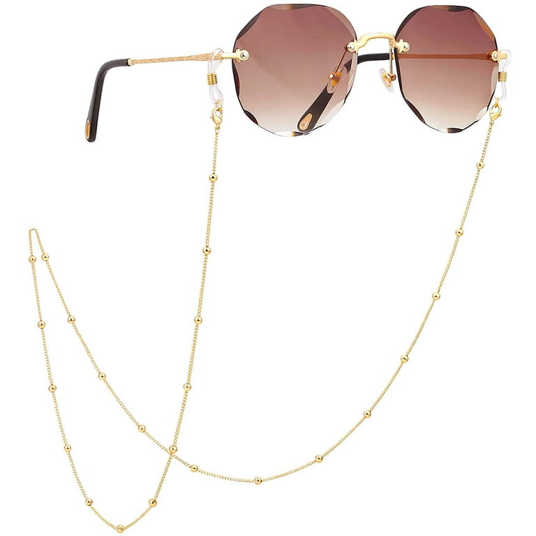 Ludlz Women Eyeglass Chain Sunglasses Strap Holder Reading Glasses Retainer Handmade Around Neck Jewelry Gift Beaded Chain String Cord Lanyard Walmart