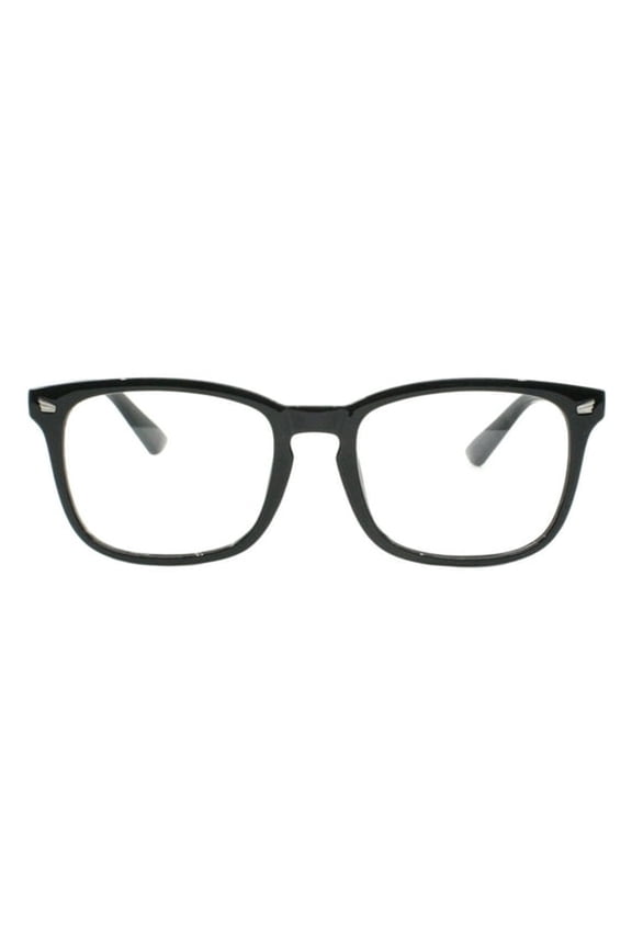 Womens Clear Lens Fashion Glasses Rectangular Keyhole Frame Uv 400 Black for Computer Gaming Eye Strain Relief Fashion Eyewear Accessory Gift for Her