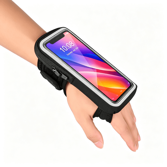GJX Wristband Phone Holder for Running,Forearm Armbands,Running Armband with Card Slot for Iphone Pro Max Plus (16/15/14/13/12/11/X/Xr),For S24/S10,Cell Phone Holder Up to 7.0 Phone